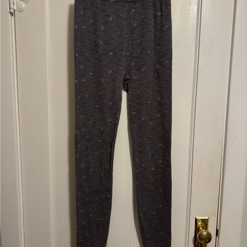 Soft Rib Gray Leggings
